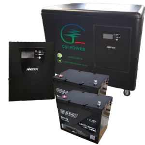 Trolley, Mecer inverter, Regal 50 ah lithium battery